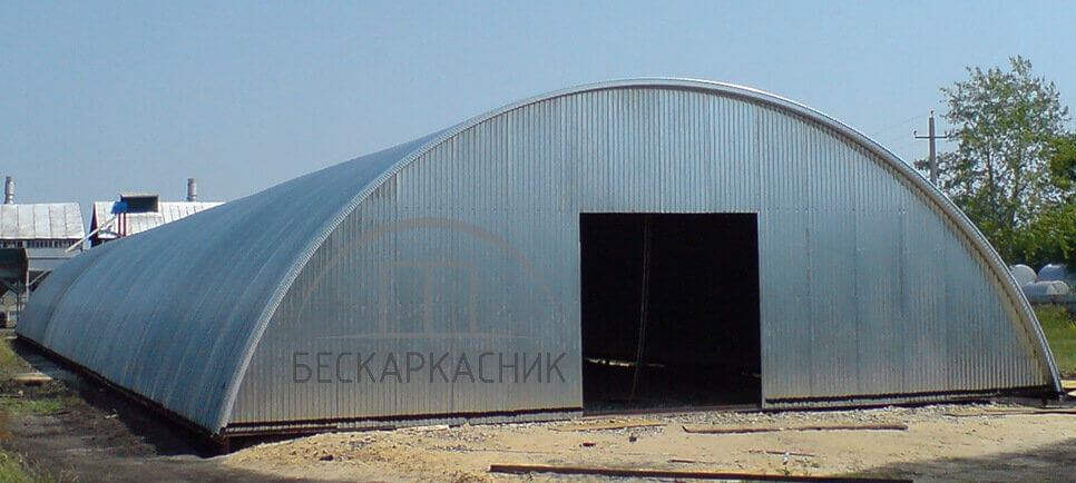 Бескаркасные ангары арочного типа  в Республике Башкортостан